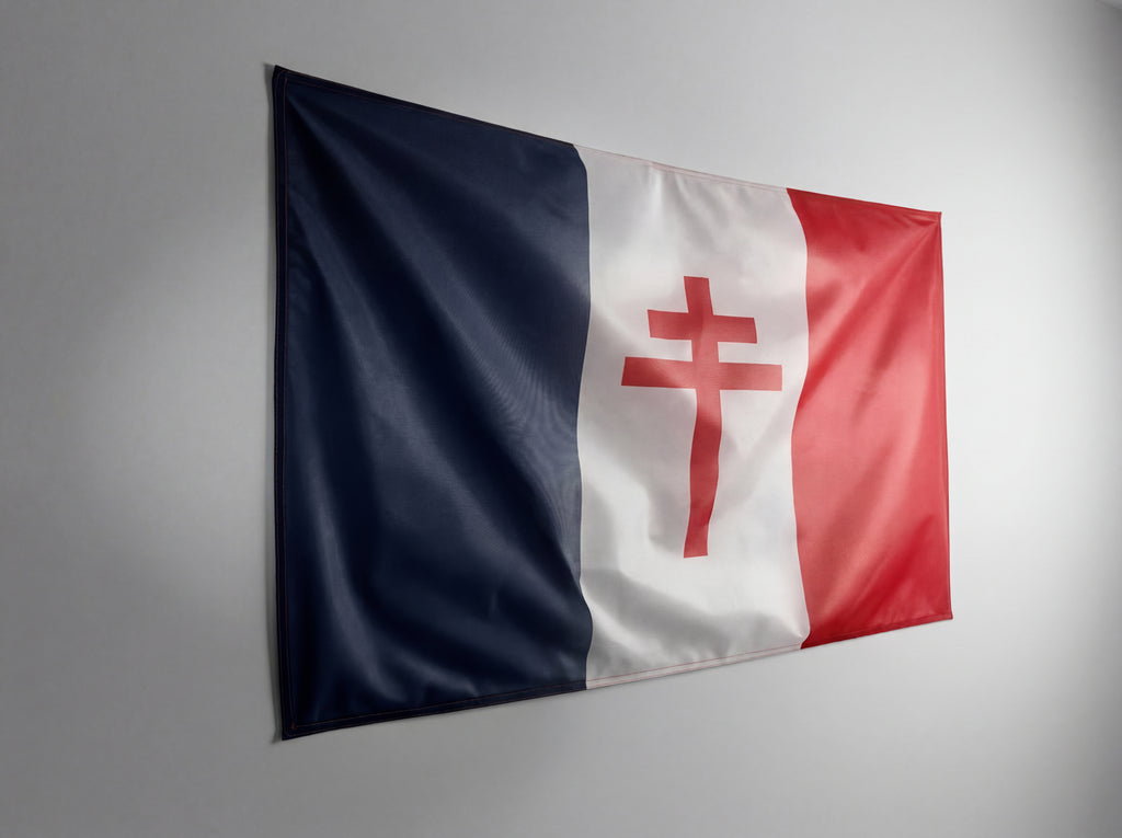 Drapeau Croix de Lorraine - Fabriqué en France