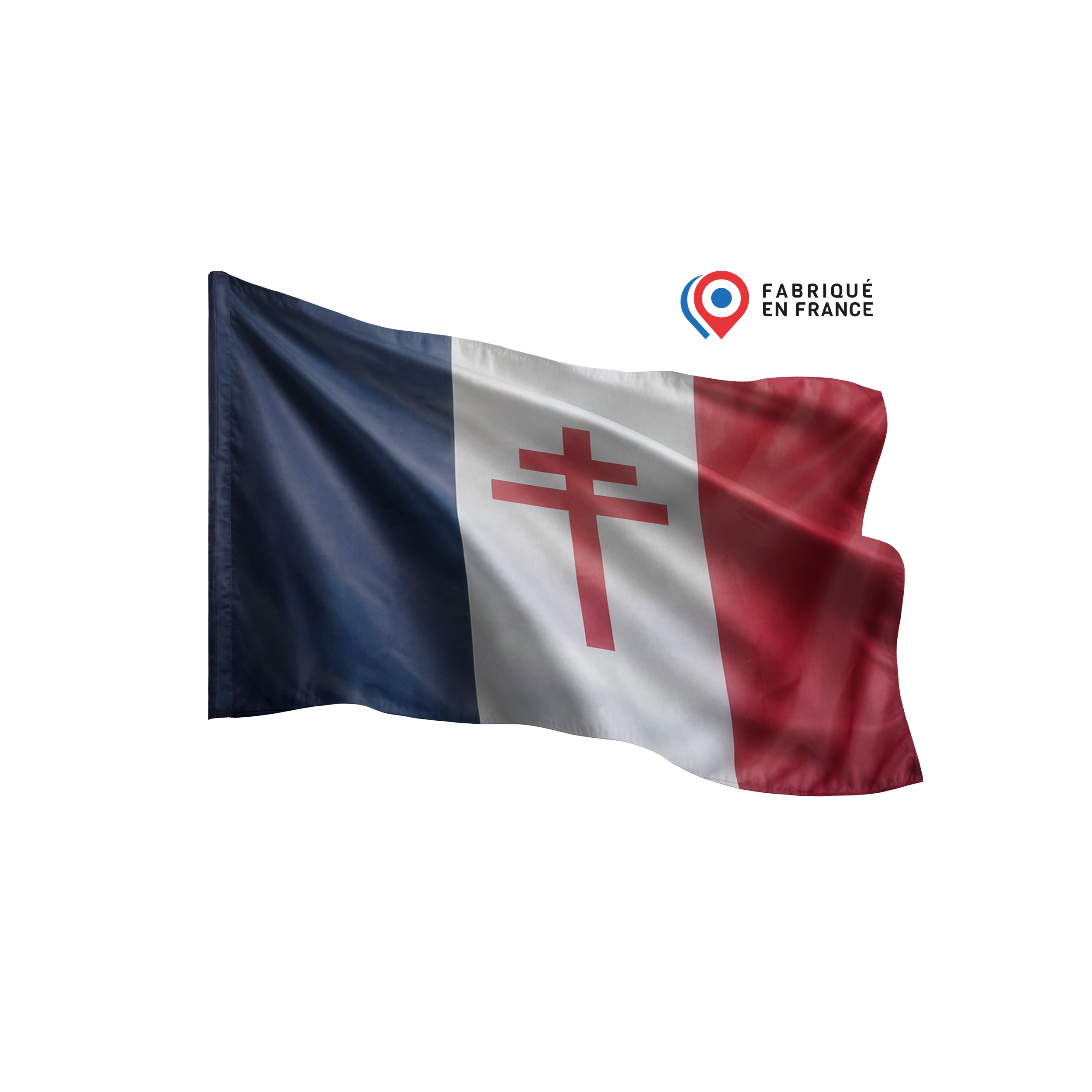 Drapeau Croix de Lorraine - Fabriqué en France