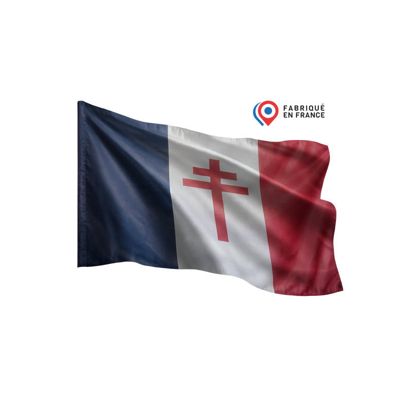 Drapeau Croix de Lorraine - Fabriqué en France