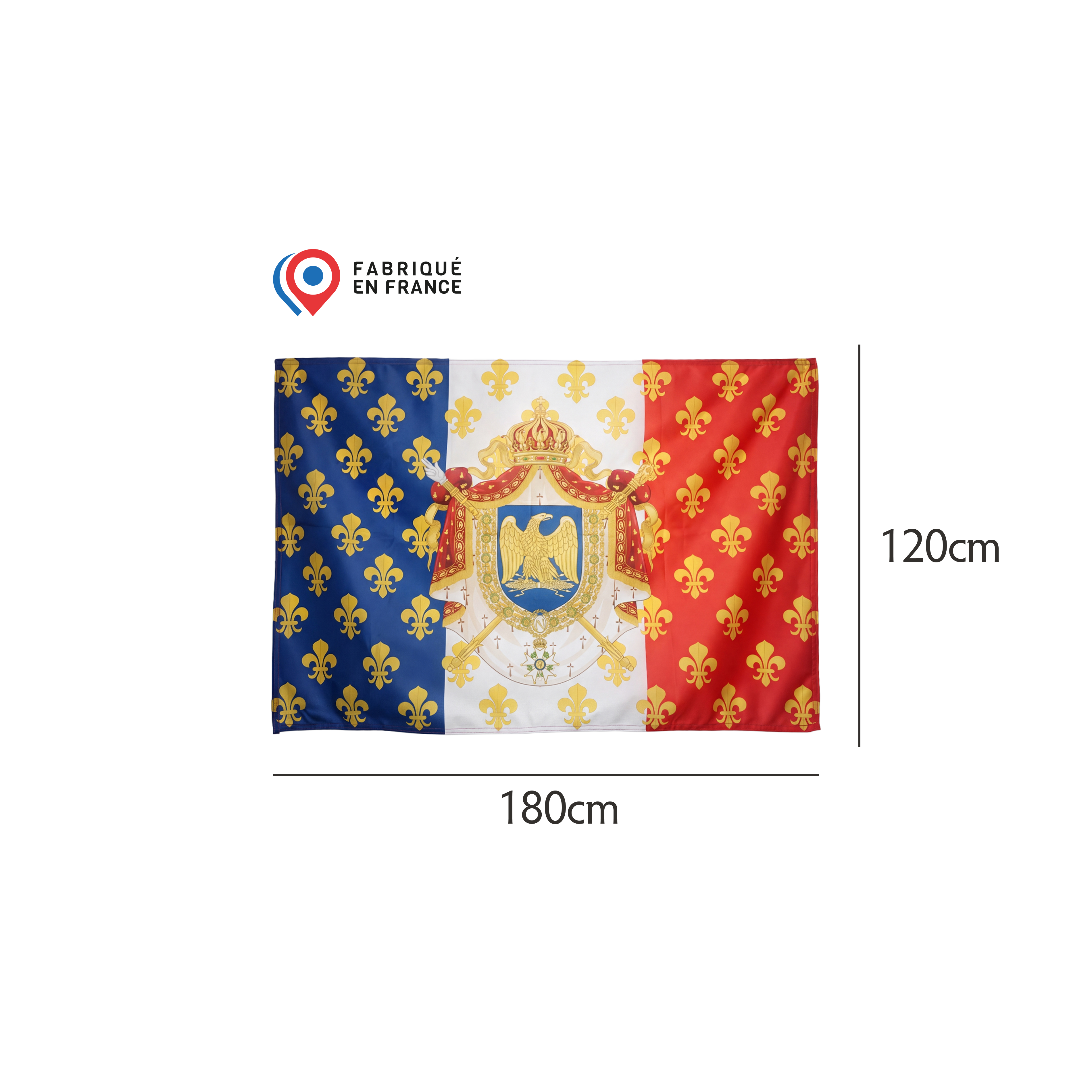 Drapeau Impérial - Fabriqué en France