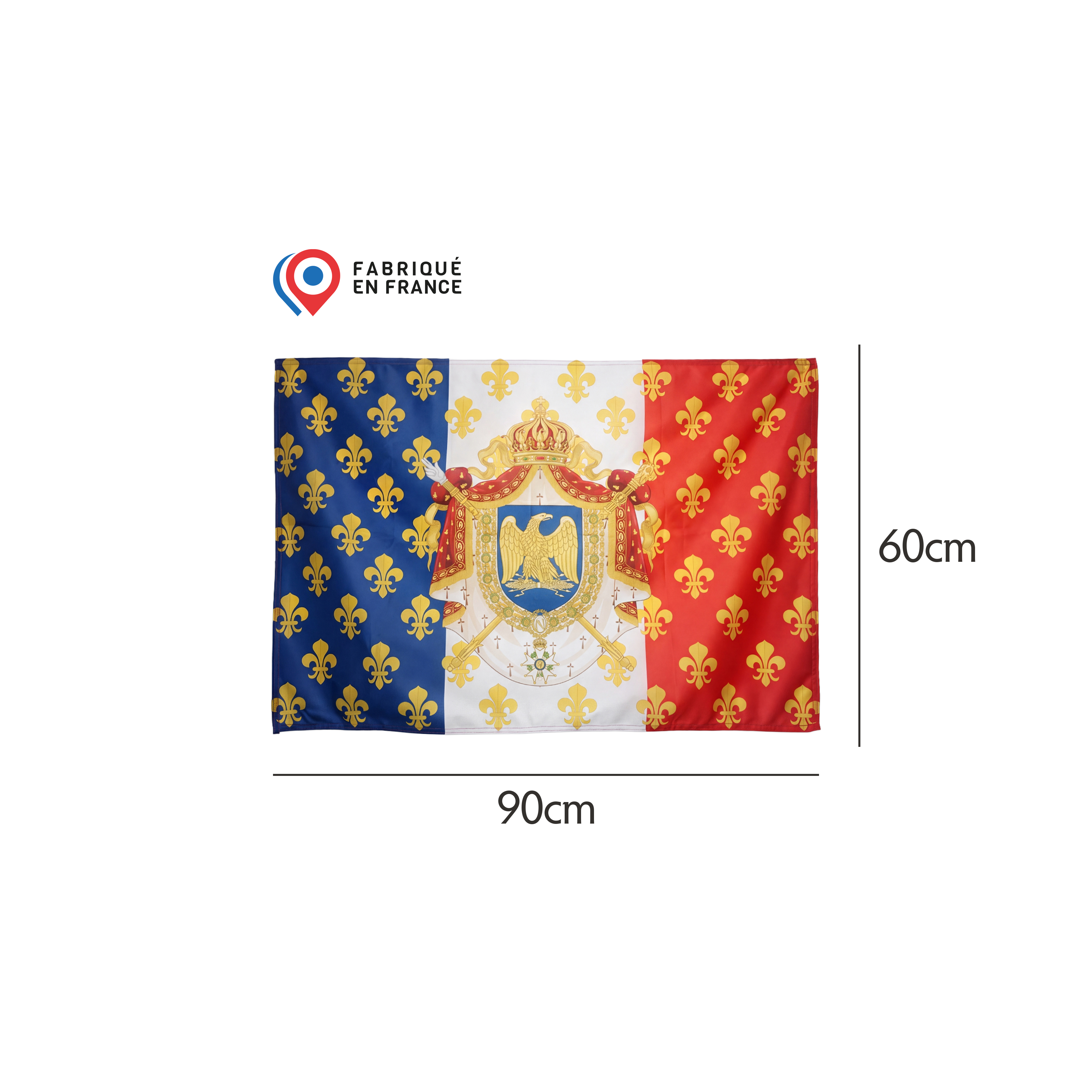 Drapeau Impérial - Fabriqué en France